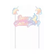 Einhorn Holographic Shine Tortendekoration