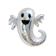Halloween Skull Geist Holografischer Folienballon 75 cm