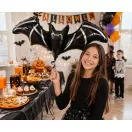 Halloween Silver Folie Ballon Fledermaus 98 cm