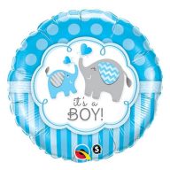 Geburtstag Elephant It's a Boy Folienballon 46 cm