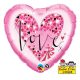 Liebe Hearts Folienballon 46 cm