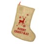 Reindeer Weihnachtskamin-Strumpf, Stiefel 44,5 cm