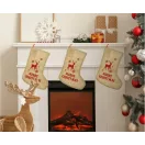 Weihnachten Rentier, Kaminstrumpf, Stiefel 44,5 cm