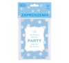 Farbe Silver Dots Blaue Einladung 6 Stk