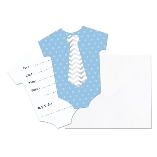 Baby Little Boy Blaue Einladung 6er Set