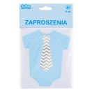 Baby Little Boy Blaue Einladung 6er Set