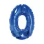 Nummer Blau 0 mini Zahlen Folienballon 35 cm