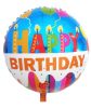 Happy Birthday Candels Folienballon 36 cm