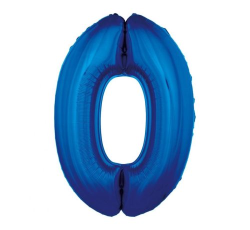 Blau 0 B&C Blue Nummer Folienballon 92 cm