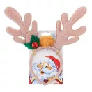Weihnachten Gold Goldenes Geweih-Stirnband 17 cm
