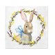 Hase Wreath Serviette 20 Stück 33x33 cm