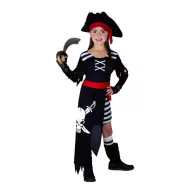 Pirat Pirate Girl, Mädchenkostüm 110/120 cm