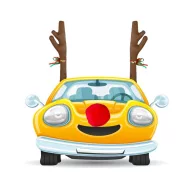 Weihnachten Brown Rentier Autodekoration