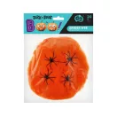 Halloween Orange Spinnennetz mit Spinnen