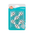 Fußball Soccer Ball, Tortekerzenset 6-teilig