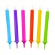 Farbe Rainbow Regenbogen Kuchenkerzen Set, 12 Stück
