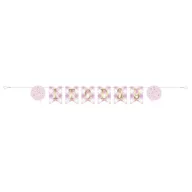 Erster Geburtstag 1st Birthday Pink Papierbanner 182 cm