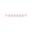 Erster Geburtstag 1st Birthday Pink Papierbanner 182 cm