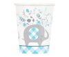 Blau Elefant Floral Pappbecher 8 Stück 266 ml