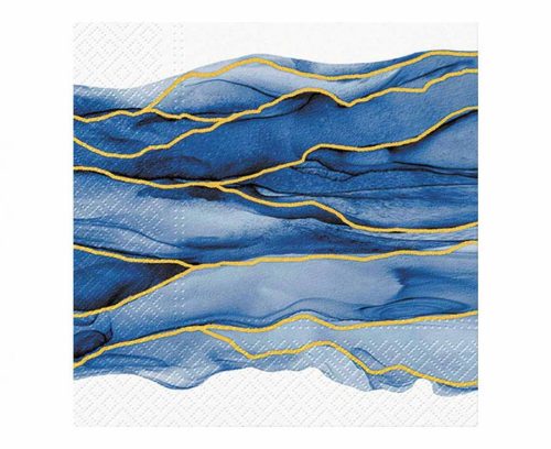 Watercolor Waves, Wellen Servietten (20 Stück) 33x33 cm