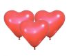 Valentine, Rot Herz Ballon, Luftballon 3 Stück 10 Zoll (25 cm)
