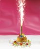 Geburtstag Gold Goldene Kuchenfontäne 12 cm, 4er-Set