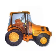 Traktor Orange Traktor Folienballon 36 cm (WP)