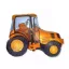Traktor Orange Traktor Folienballon 36 cm (WP)