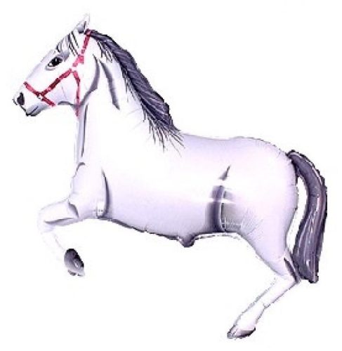 Pferd Galloping White Folienballon 61 cm ((WP))))))