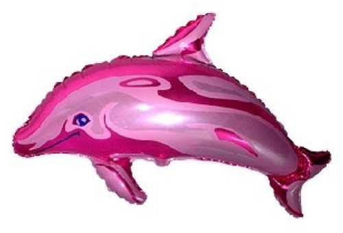 Delfin Pink Folienballon 61 cm ((WP)))