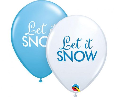 Let it Snow Latex Luftballon, 6er-Pack 11 Zoll (30 cm)