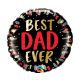 Vater Best Dad Ever, Folienballon 46 cm