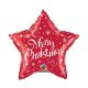 Merry Christmas Red Star Folienballon 51 cm