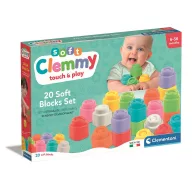   Farbe Clemmy weiches Baustein-Set, 20-teilig, Clementoni, 2. Wahl