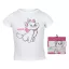Disney Marie White Kinder Kurzarmshirt mit Katze, 92-128 cm