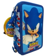   Sonic the Hedgehog Modern Giotto 3-stöckiges gefülltes Federmäppchen