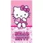 Hello Kitty Pinky Heart Badetuch, Strandtuch 70x140 cm (Fast Dry)