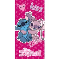   Disney Lilo und Stitch Kiss, Love Badehandtuch, Strandtuch 70x140 cm (Schnelltrocknend)