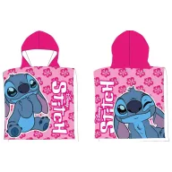   Disney Lilo und Stitch Pink Wink Strandtuch Poncho 50x100 cm (Schnelltrocknend)