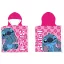 Disney Lilo und Stitch Pink Wink Strandtuch Poncho 50x100 cm (Schnelltrocknend)