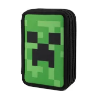 Minecraft Face gefülltes 3-stöckiges Federmäppchen
