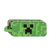 Minecraft Face 2 Fächer Federmäppchen 23 cm