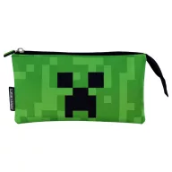 Minecraft Face 3-fach Federmäppchen 22 cm