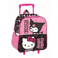   Hello Kitty & Kuromi rollbarer 3D-Rucksack für den Kindergarten, Tasche 32 cm