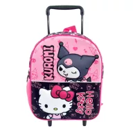   Hello Kitty & Kuromi rollbarer 3D-Rucksack für den Kindergarten, Tasche 32 cm