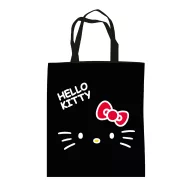 Hello Kitty Black Leinentasche, Einkaufstasche 44 cm