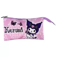 Hello Kitty Kuromi Purple 3 Fächer Federmäppchen 22 cm