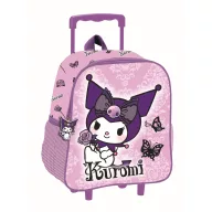   Hello Kitty Kuromi Purple rollbarer 3D Kindergarten-Rucksack, Tasche 32 cm