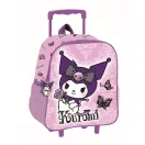 Hello Kitty Kuromi Purple rollbarer 3D Kindergarten-Rucksack, Tasche 32 cm
