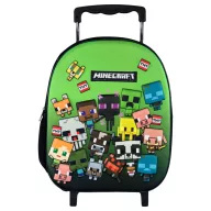   Minecraft Characters rollbarer Kindergartenrucksack 3D, Tasche 32 cm